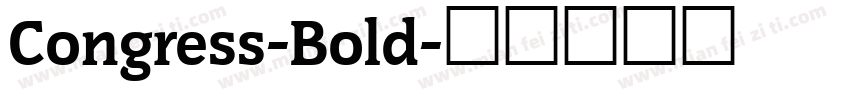 Congress-Bold字体转换