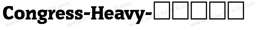 Congress-Heavy字体转换