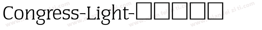 Congress-Light字体转换