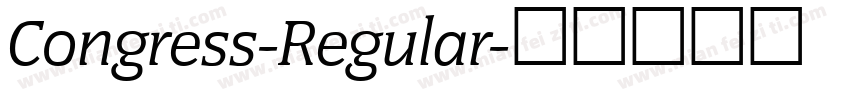 Congress-Regular字体转换