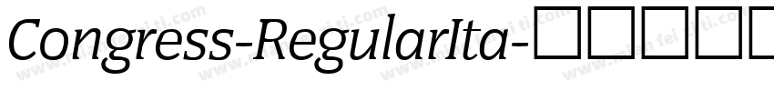 Congress-RegularIta字体转换