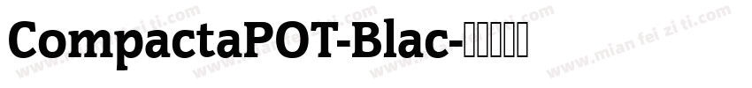 CompactaPOT-Blac字体转换