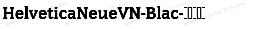 HelveticaNeueVN-Blac字体转换