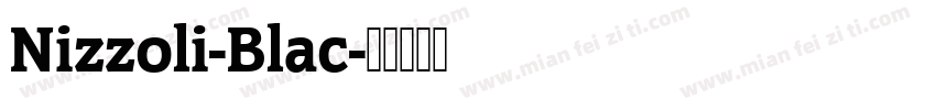 Nizzoli-Blac字体转换