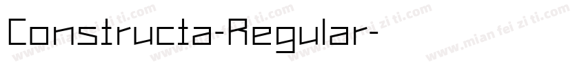 Constructa-Regular字体转换