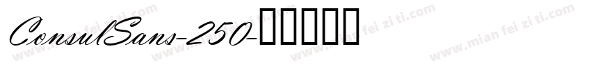 ConsulSans-250字体转换