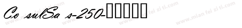 ConsulSans-250字体转换