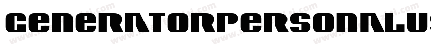 GeneratorPersonalUse-RpK2W字体转换