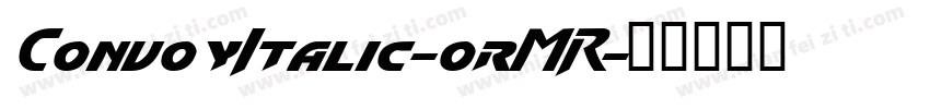 ConvoyItalic-0rMR字体转换
