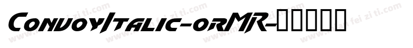 ConvoyItalic-0rMR字体转换