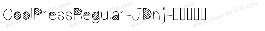 CoolPressRegular-JDnj字体转换
