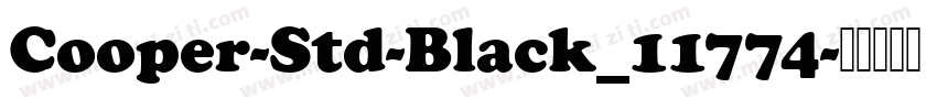 Cooper-Std-Black_11774字体转换