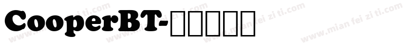 CooperBT字体转换