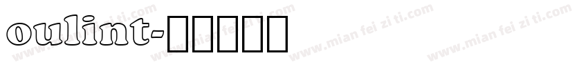 oulint字体转换