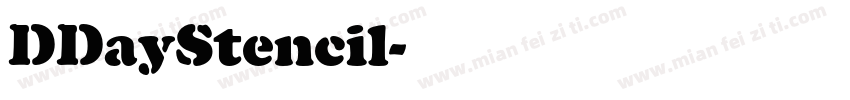DDayStencil字体转换