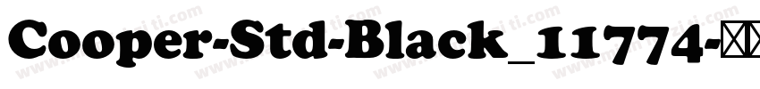 Cooper-Std-Black_11774字体转换