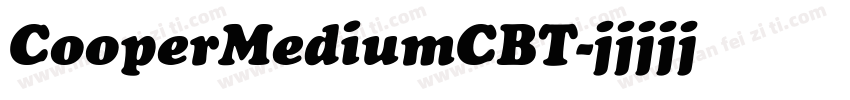 CooperMediumCBT字体转换