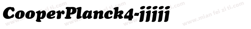 CooperPlanck4字体转换