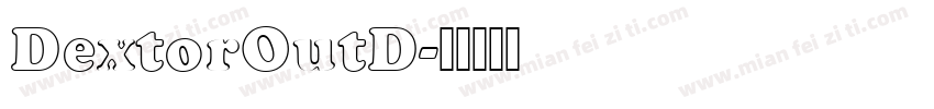 DextorOutD字体转换
