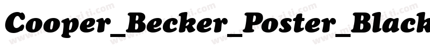 Cooper_Becker_Poster_Black字体转换
