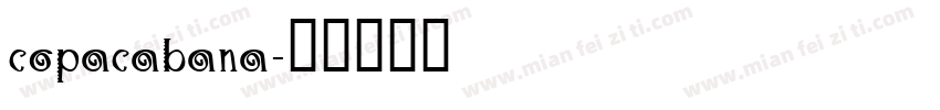 copacabana字体转换