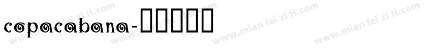 copacabana字体转换
