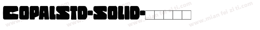 CopalStd-Solid字体转换