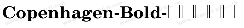 Copenhagen-Bold字体转换
