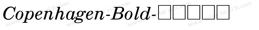 Copenhagen-Bold字体转换