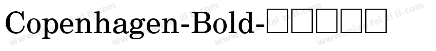 Copenhagen-Bold字体转换