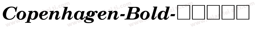 Copenhagen-Bold字体转换