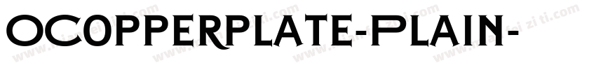 OCopperplate-Plain字体转换