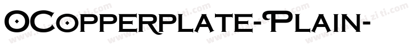 OCopperplate-Plain字体转换