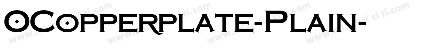 OCopperplate-Plain字体转换
