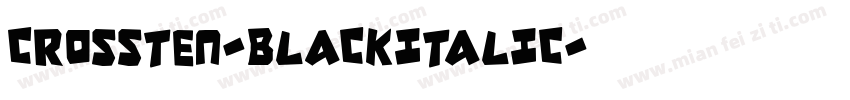 CROSSTEN-BLACKITALIC字体转换