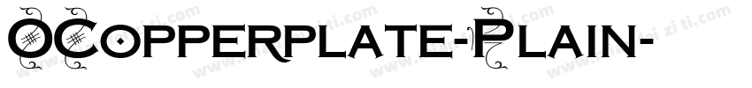 OCopperplate-Plain字体转换