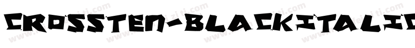 CROSSTEN-BLACKITALIC字体转换