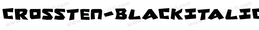CROSSTEN-BLACKITALIC字体转换