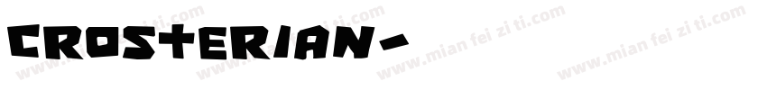 Crosterian字体转换