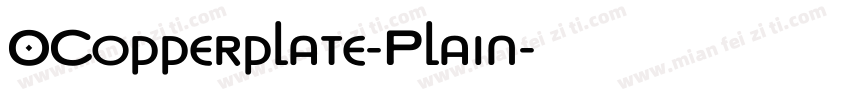 OCopperplate-Plain字体转换