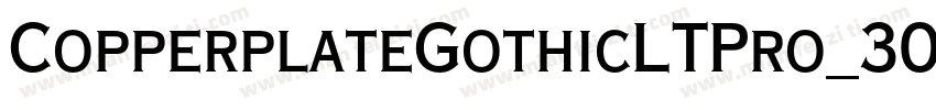 CopperplateGothicLTPro_30A字体转换