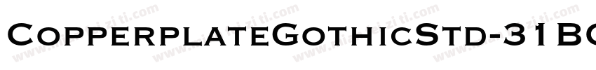 CopperplateGothicStd-31BC字体转换