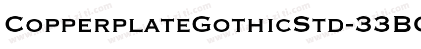 CopperplateGothicStd-33BC字体转换