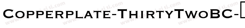 Copperplate-ThirtyTwoBC字体转换