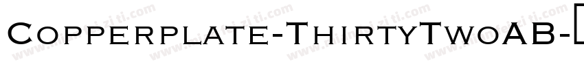Copperplate-ThirtyTwoAB字体转换
