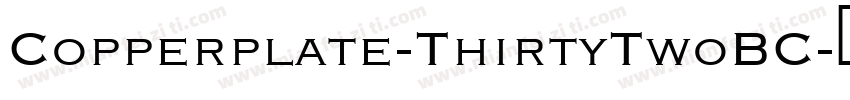 Copperplate-ThirtyTwoBC字体转换