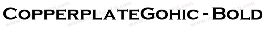 CopperplateGohic-Bold字体转换