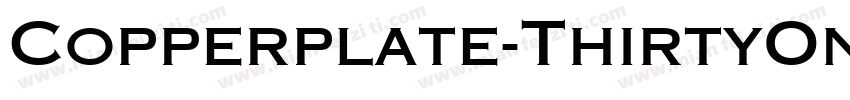 Copperplate-ThirtyOneAB字体转换