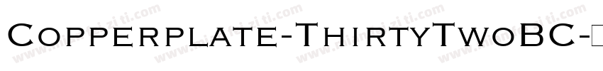 Copperplate-ThirtyTwoBC字体转换