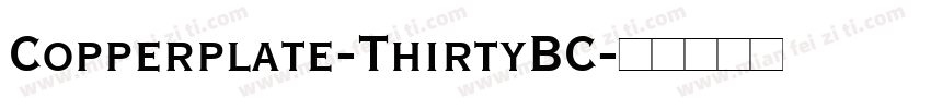 Copperplate-ThirtyBC字体转换